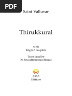 Tirukkural of Tiruvalluvar Tamil Text and English Translation