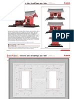 Kaminarimon Gate of Senso-Ji Temple, Japan: Pattern: Parts List (Pattern) : Twenty A4 Sheets No. of Parts: 244