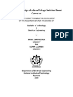 Study and Design of A Zero Voltage Switched Boost Converter PDF