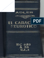 Adler, El Caracter Neurotico PDF