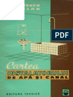 Cartea Instalatorului de Apa Si Canal