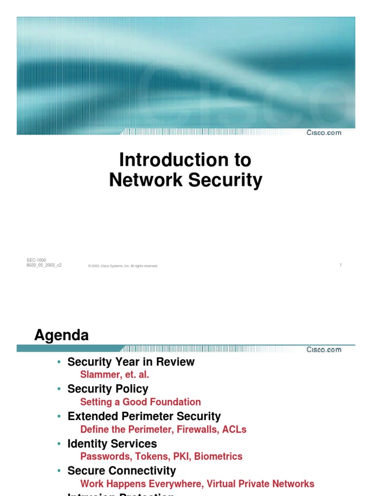Network Security by CISCO | PDF | Proxy Server | Computer Security