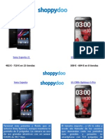 Comparador de Precios Shoppydoo LG Optimus Vs Sony Experia