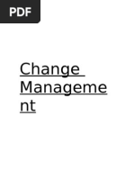 Download CHANGE Management REPORT - Institute of Management Sciences Pakistan by mian zufiqar SN19450940 doc pdf