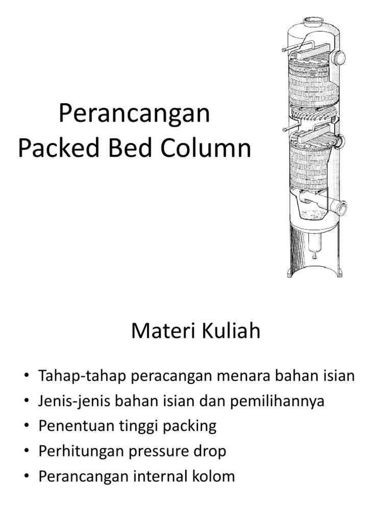 Perancangan Packed Bed Tower Perancangan Packed Bed Tower