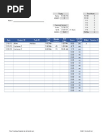 Time Tracking Template