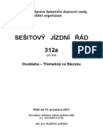 České Dráhy - Sešitový Jízdní Řád - Nákladní - S312a