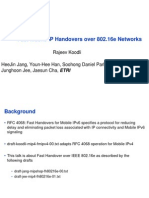 Fast Mobile IP Handovers Over 802.16e Networks