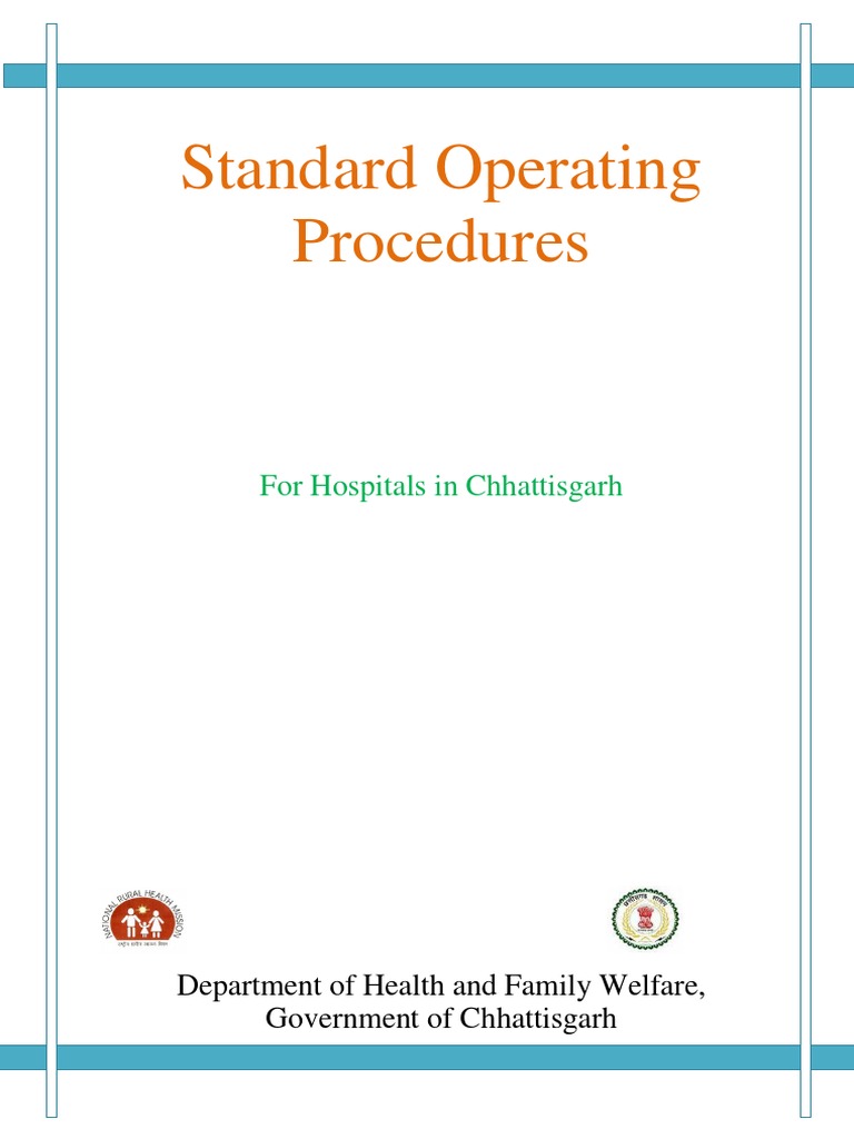 2 Standard Operating Procedures For Hospitals PDF