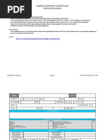 Supplier Prequalification Questionnaire | PDF | Financial Statement ...