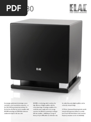 Elac Sub 2030 Brochure | PDF | Home & Garden