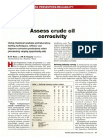 Assess Crude Oil Corrosivity