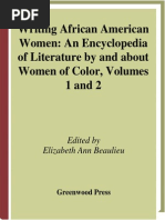 Download Beaulieu - Writing African American Women  an Encyclopedia of Literature by and About Women of Color Vols 1-2 by jeekberg SN194582268 doc pdf