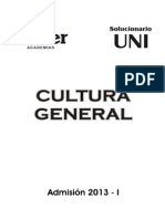 Examen Cultura General UNI 2013