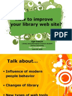 How to improve your library website?
