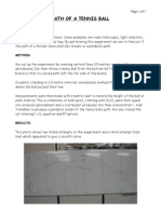Path of a Tennis Ball