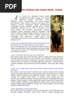 Wawancara Dengan Abu Samah Mohd Kassim Pdf