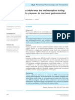 Fructose and Lactose Intolerance and Malabsorption Testing PDF