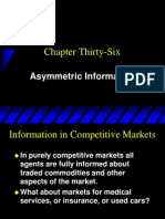 Asymmetric Information in Competitive Markets