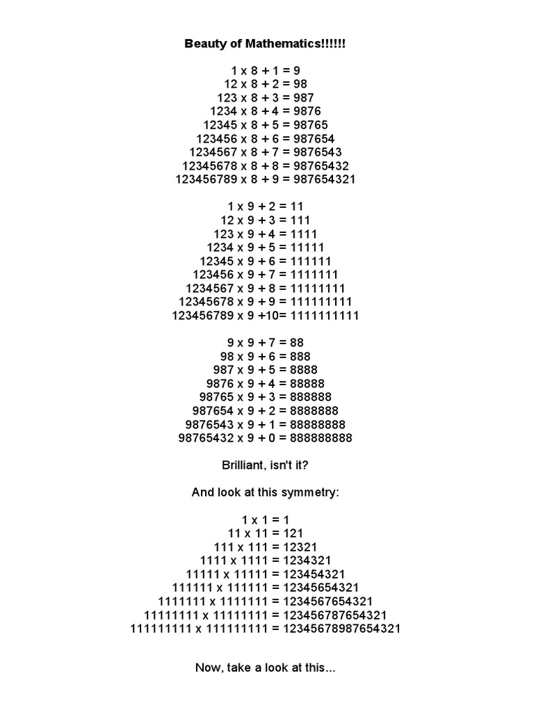 Mathematics Beauty | PDF