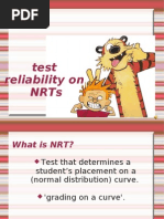 Test Reliability On Nrts