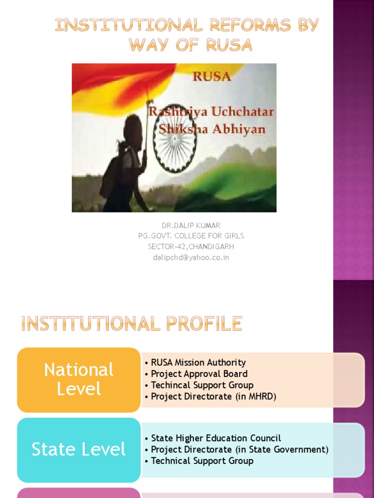 RUSA Institutional Development Plan Overview | PDF | Swot Analysis ...