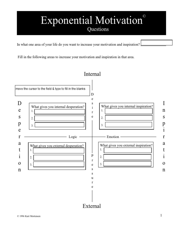 Exponential Motivation: Internal | PDF | Career & Growth