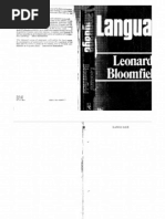 Bloomfield (1973) Language | PDF | Sanskrit | Linguistics