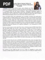 Testemunho Elisângela Maria Moreno  Soares