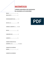 Casi Todos Los, SÍMBOLOS MATEMÁTICOS