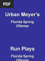 Urban Meyer Florida Offense Spread