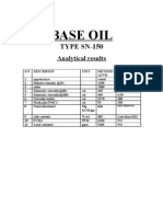 Base Oil Sn-150 Specx