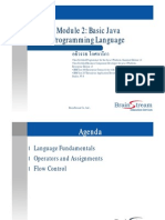 2.1 Module 2 Basic Java Programming Language