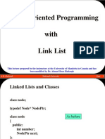Object-Oriented Programming With Link List