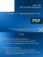CSC-335 ADT's & Data Structures - Searching: Binary Trees)