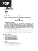 Hakikat Kefilsafatan Telaah Konsep Ontologi, Epistemologi Dan Aksiologi