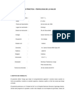 Informe de Práctica - Psicologia de La Salud: I. Datos de Filiacion