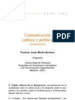 Seminario - Comunicación, cultura y política