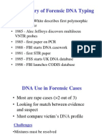 Brief History of Forensic DNA Typing