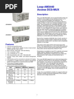 Multiplexeur Acces E1 T1 MDSL LOOP AM3440