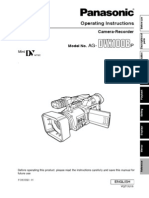 Panasonic Om Ag-Dvx100b