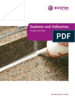 Sealants and Adhesives Product Portfolio