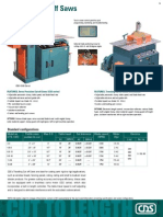 Traveling Cut-Off Saws: Standard Configurations