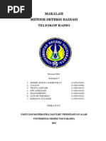 Download MAKALAH teleskop radiodocx by Januar Widakdo SN194819128 doc pdf
