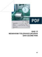 BAB 15memahami Toleransi Ukuran Dan Geometrik