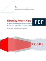 UNM Diversity Report Card 2007-08