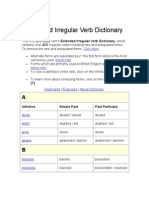 Extended Irregular Verb Dictionary !