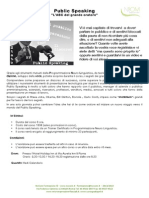 Public Speaking (L'arte Della Comunicazione in Pubblico)