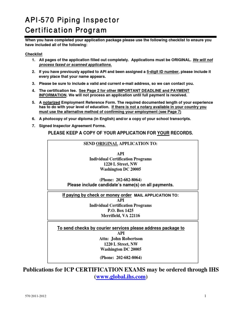 API570 NewAPPLICATION 8111 PDF Notary Public Zip Code