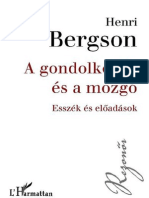 Henri Bergson: A Gondolkodás És A Mozgó